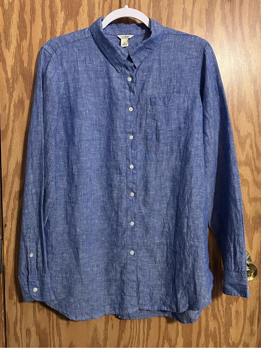 Women's Premium Washable 100% Linen Shirt, Tunic Size Medium